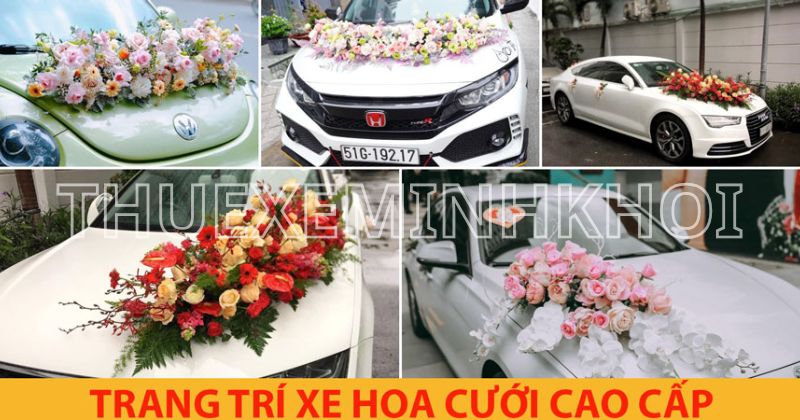 Các Gói Trang Trí Xe Hoa Cưới Tại TP.HCM